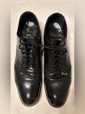 Stacy Adams Men’s 13 D Black Leather Cap Toe Lace Up Dress Shoes
